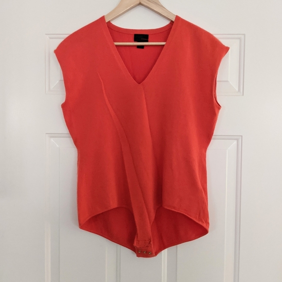J. Crew Collection Cashmere Cap-sleeve Bodysuit - Picture 3 of 8